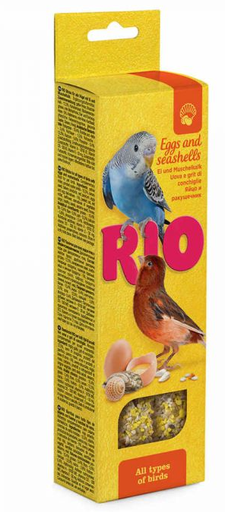 [RI22170] RIO BARRITAS CON HUEVO Y CONCHAS-Todo tipo de pajaros 2X40GR