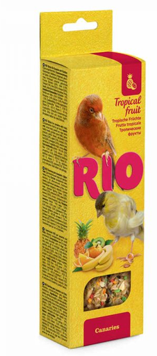 [RI22200] RIO BARRITAS CON FRUTA TROPICAL CANARIOS 2X40GR