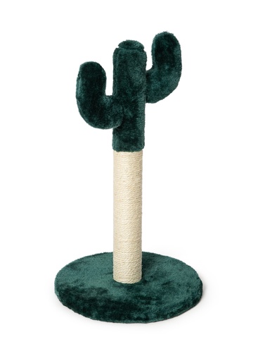 [TG765581] LEO PET RASCADOR GATO CACTUS TREE GREEN 30x30x50 CM