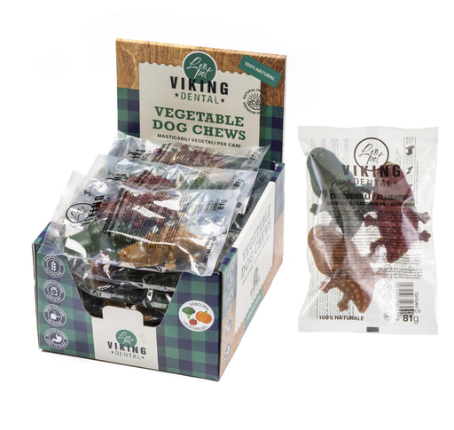 [VK0106] LEO PET SNACK DENTAL COCODRILO 6 CM (190 UND.)