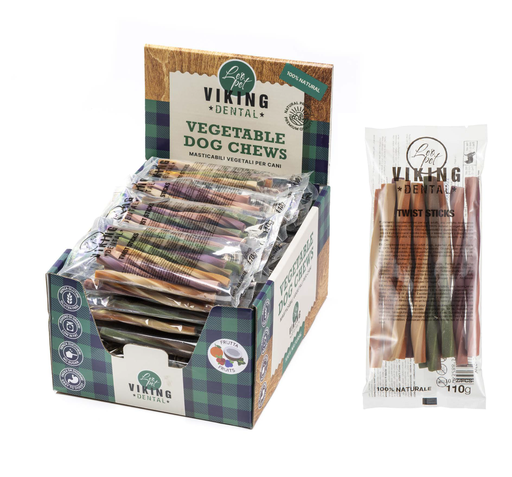 [VK0109] LEO PET SNACK DENTAL TWIST 12 CM (300 UND.)