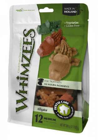 [WH320] WHIMZEES COCODRILO 8,7 CM M MIX (BOLSA 12 UN)