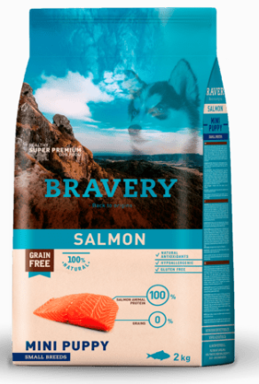 [04PE000400.0003.0800] BRAVERY DOG MINI PUPPY SALMON  600GR