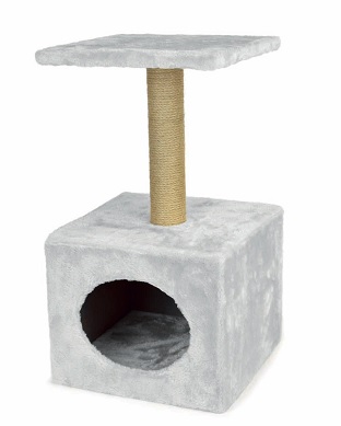[KI-006BL] LEO PET ÁRBOL PARA GATOS “GIGLIO” GRIS 30X30X55H CM