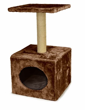 [KI-006R] LEO PET ÁRBOL PARA GATOS “GIGLIO” MARRÓN 30X30X55H CM