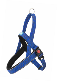 [D11037] LEO PET ARNÉS DE NYLON IMPERMEABLE ADVENTURE "EAST" AZUL M 40-50 CM
