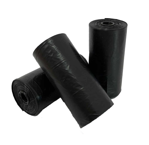 [819810] LEO PET BOLSAS PARA EXCREMENTOS NEGRAS 8 ROLLOS