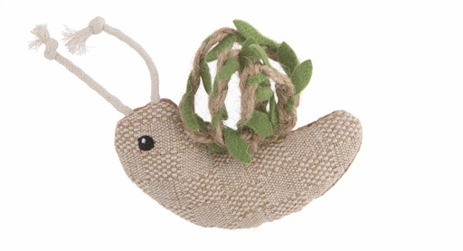 [GH952983] LEO PET CARACOL DE LINO NATURAL Y CÁÑAMO CON HIERBA GATERA