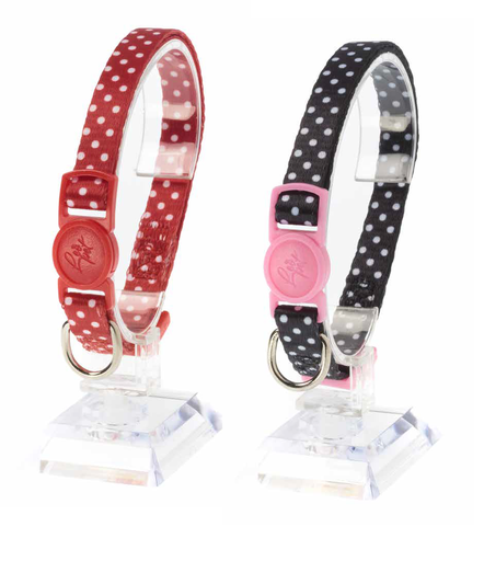 [CGC028] LEO PET COLLAR GATO ESTAMPADO LUNARES COLOR VARIADO