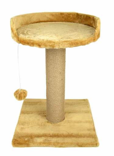 [TG526576] LEO PET RASCADOR GATO MIAMI MARRÓN CLARO 40X40X50 CM