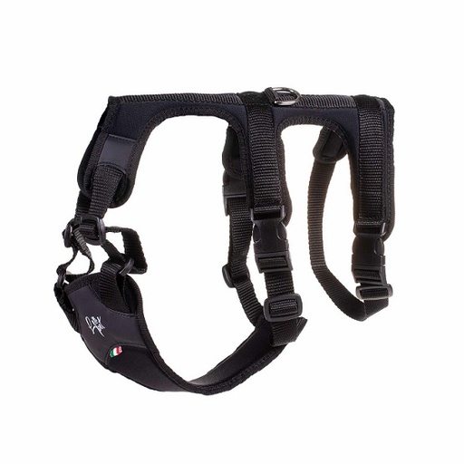 [CGM8004] LEOPET ARNÉS ANTIESCAPE POLYP/LYCRA/PU TALLA 4, CM.70-90 NEGRO