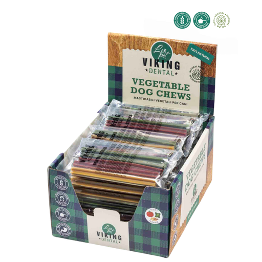 [VK0101] LEO PET SNACK DENTAL STICKS 15 CM (27 BOLSAS DE 5 UND.) 