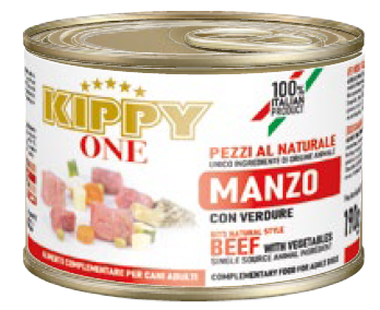 [2496] KIPPY ONE ESTOFADO CARNE DE RES CON VERDURAS 190GR (24 UND.)  