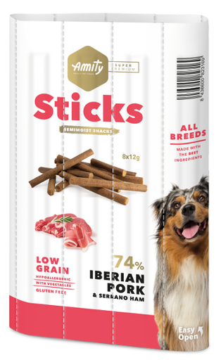 [40PE000096.0003.0624] AMITY STICKS IBERIAN PORK & SERRANO HAM 96GR     